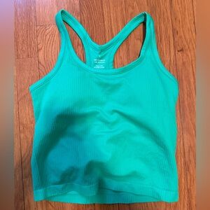 Green large workout top